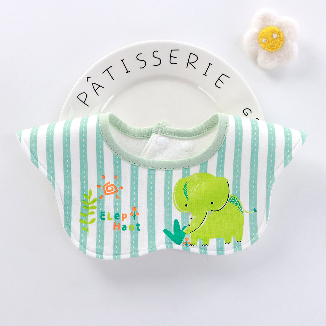 Babo para bebé de algodón impermeable, antiderrames – giratorio 360°, para comer, primavera-verano.