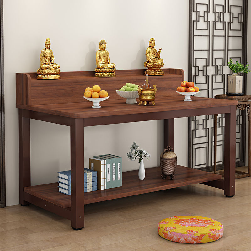 Buddhist Altar Table for Home Use, Guanyin and God of Wealth Table, New Chinese-Style Offering Table, Incense Table, Worship Table