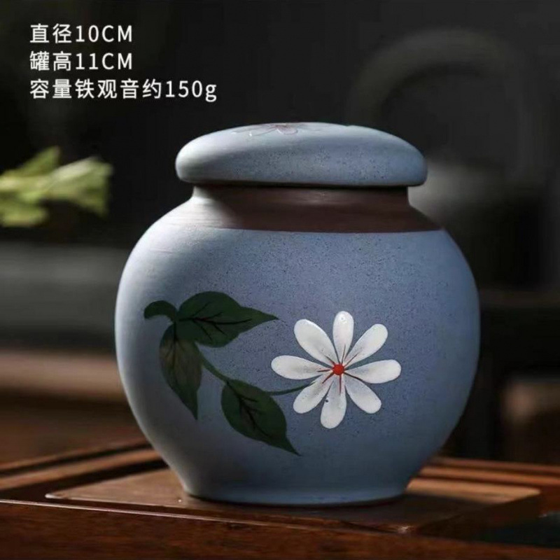 데이지 항아리 150g 핸드페인팅