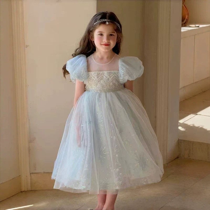 Elsa Princess Dress Girls Summer Dress Elsa Long Dress Frozen Dress Elsa Kidsren's Birthday Clothes Elsa Princess Dress Girls Summer Dress Elsa Long Dress Frozen Dress Elsa Kidsren's Birthday Clothes