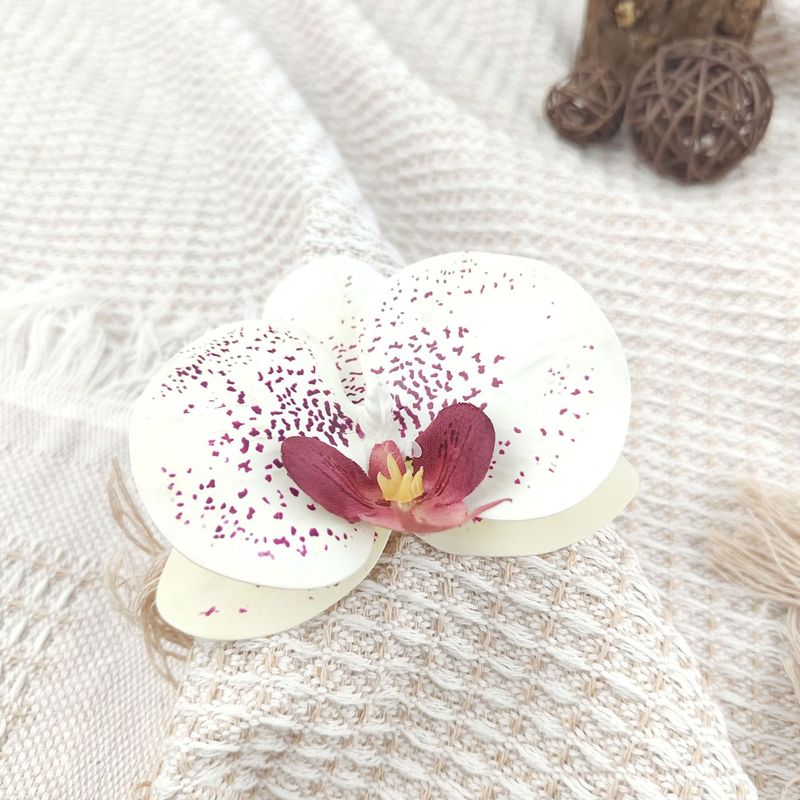 胡蝶蘭の花の頭のかんざしの花のカチューシャの髪飾りの服の靴の装飾の材料の部品のシミュレーションの花の頭の花|undefined