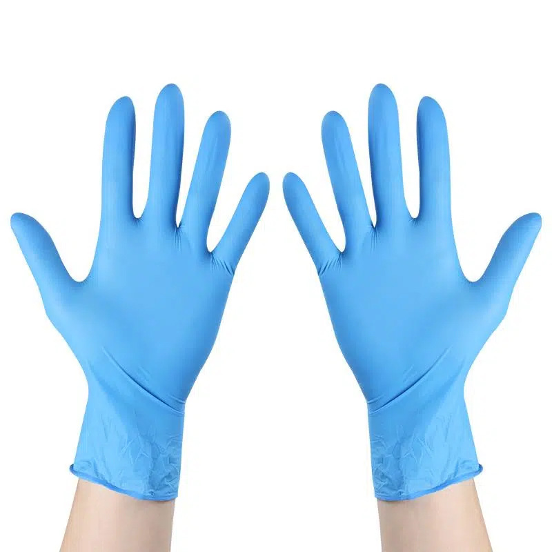 Desechables guantes de nitrilo puro grado alimenticio catering lavavajillas limpieza del hogar seguridad sanitaria a prueba de aceite ligero manicura