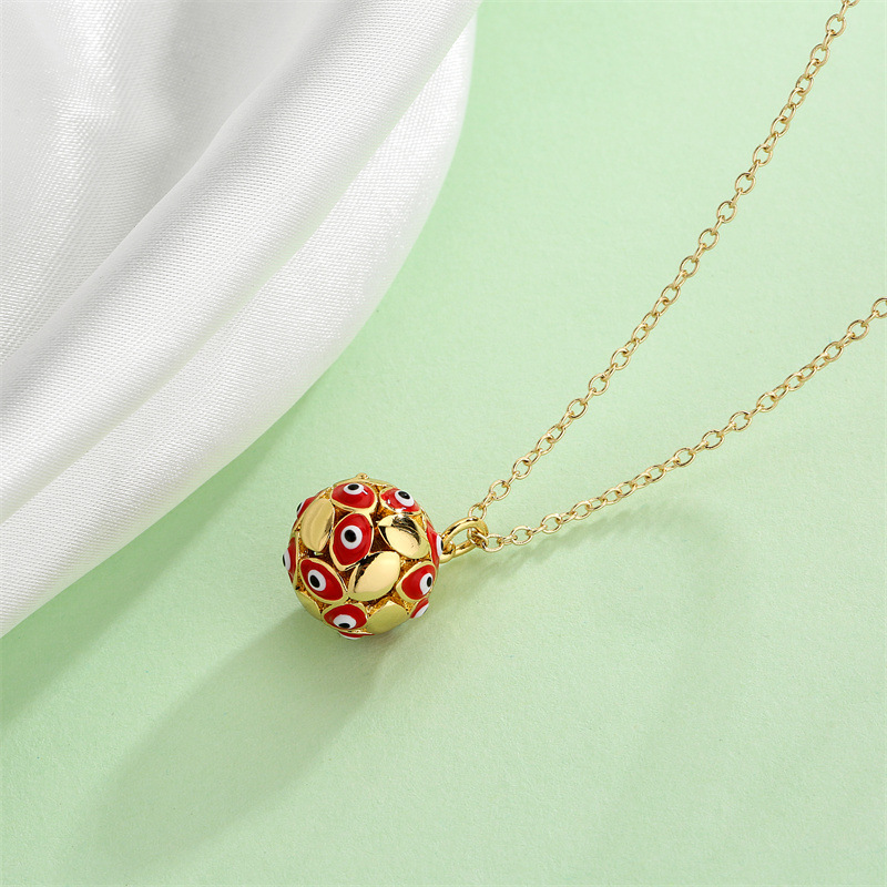 Fashion Geometric Copper Necklace Dripping Oil Copper Necklaces