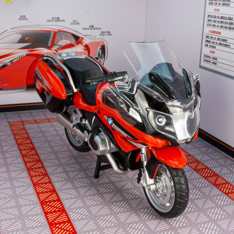 Color ámbar 31494 simulación R1250RT modelo de motocicleta amortiguador juguete para niños motocicleta decoración estática 1:12