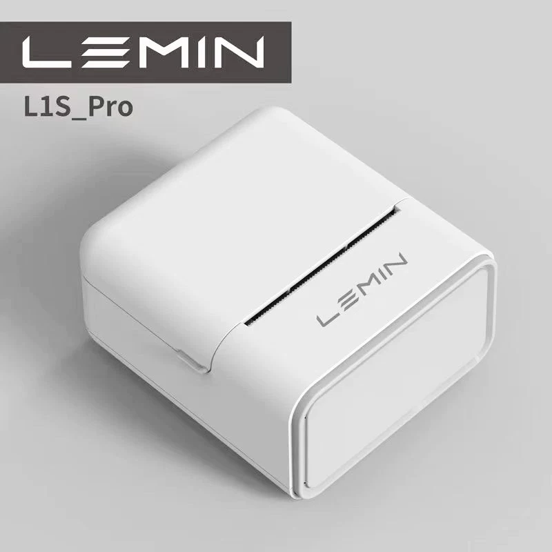 Handheld Label Printer LeMinyun 1S, Bluetooth Portable Thermal, 50×30 mm Support