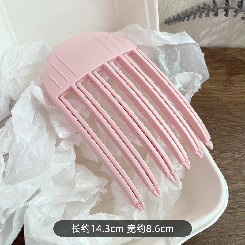 風のプラスチックは髪の根のヘアピンの女性の髪の根のふわふわしているのが新型の高い頭の頂のふわふわしている神器の韓系の怠け者の無痕のヘアピンを挟みます。|undefined