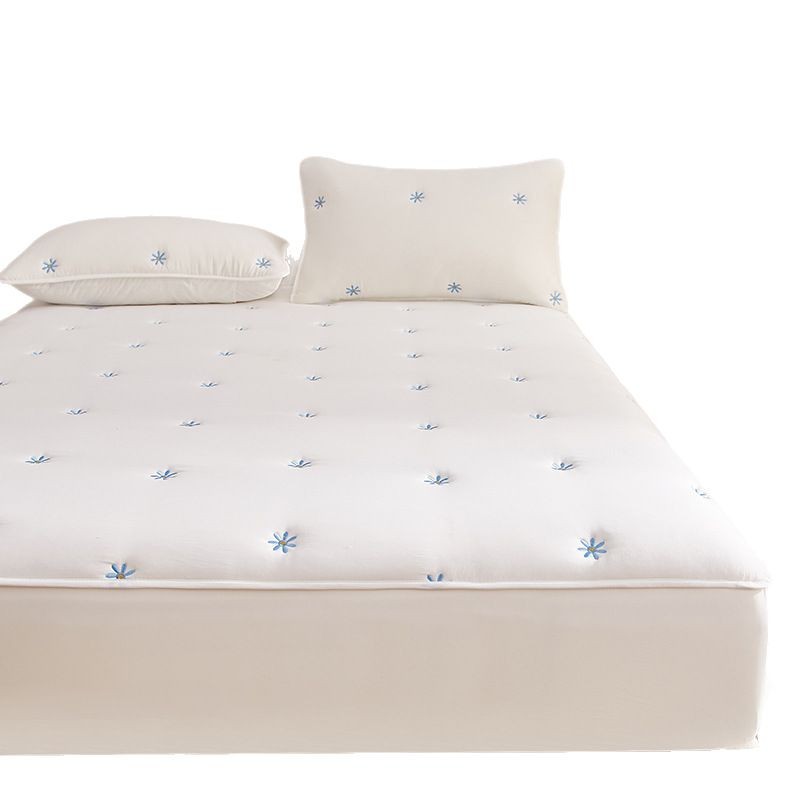 2024 nuevo estilo Clase A algodón lavado bordado sábana funda de cama acolchada funda de colchón para el hogar ropa de cama al por mayor