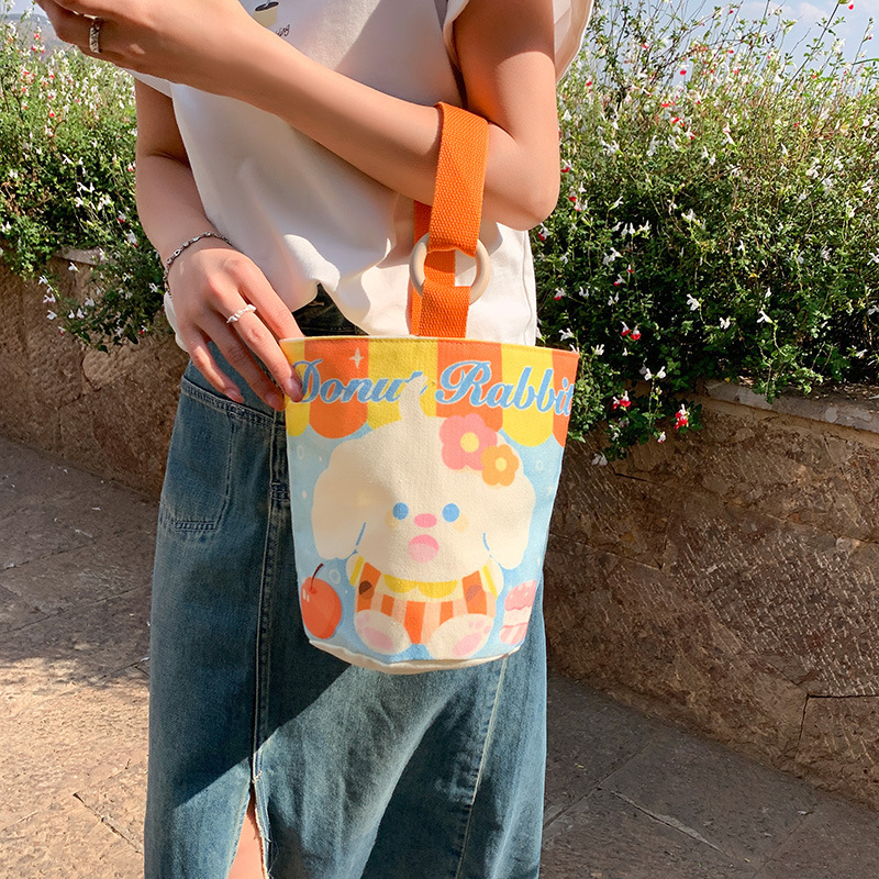 Wholesale Canvas Bags, Small Handbags, Large Capacity Bucket Bags, New 2026 Models for Office Workers, Lunch Boxes, Bento Bags, Dropshipping