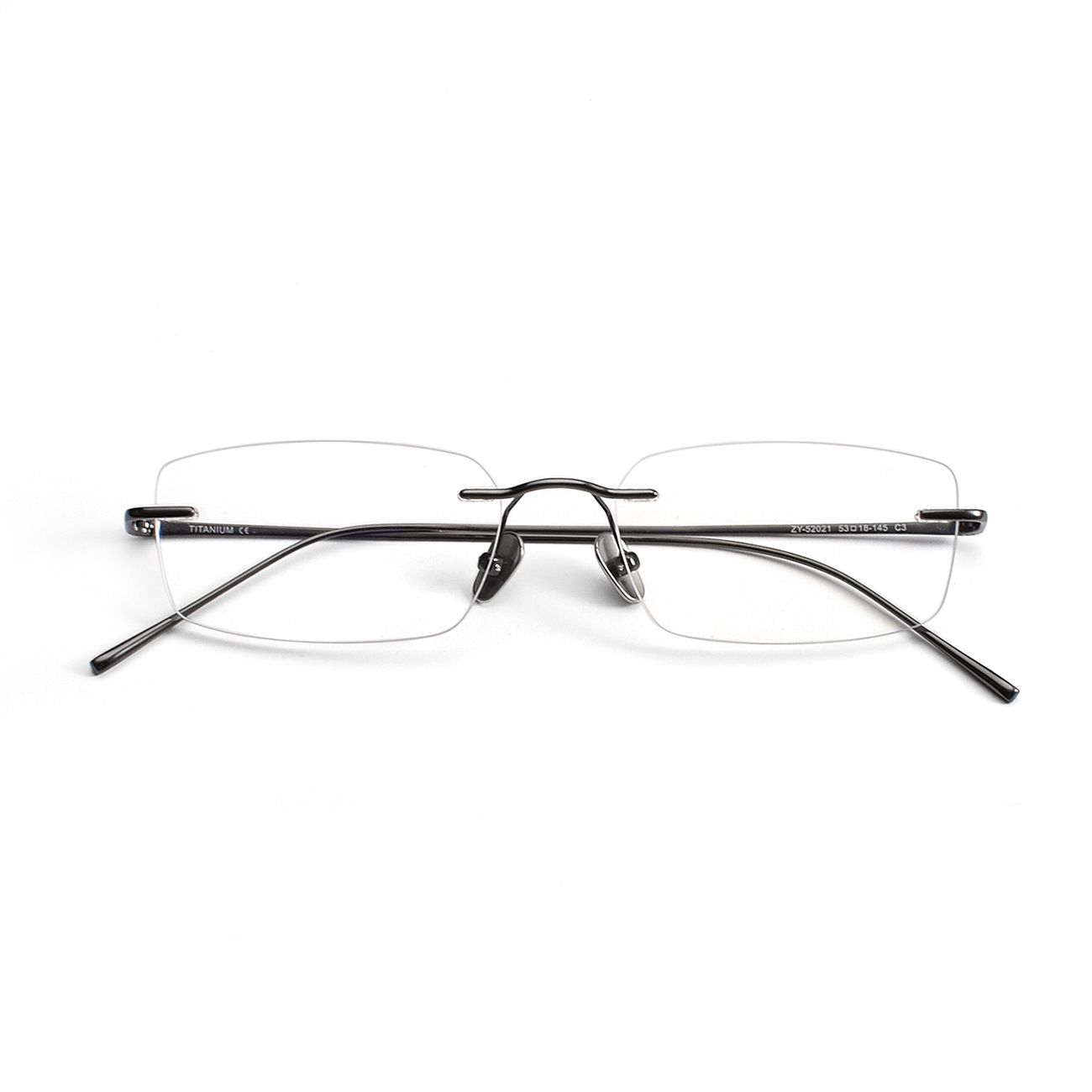 Marco de Gafas Sin Marco 52021 de Titanio Puro, Ultraligero, Apto para Miopía image 5