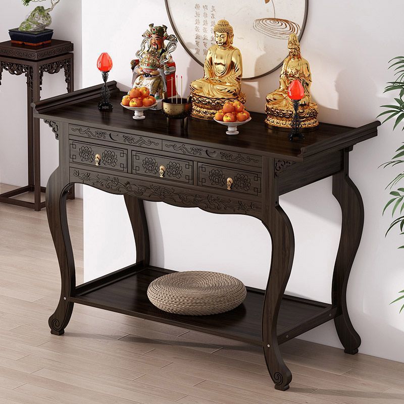New Chinese-Style Home Altar for Household Gods of Wealth, Guanyin Altar, Tribute Table, Incense Table, Side Table, Entrance Table, Buddhist Altar, Standing Cabinet