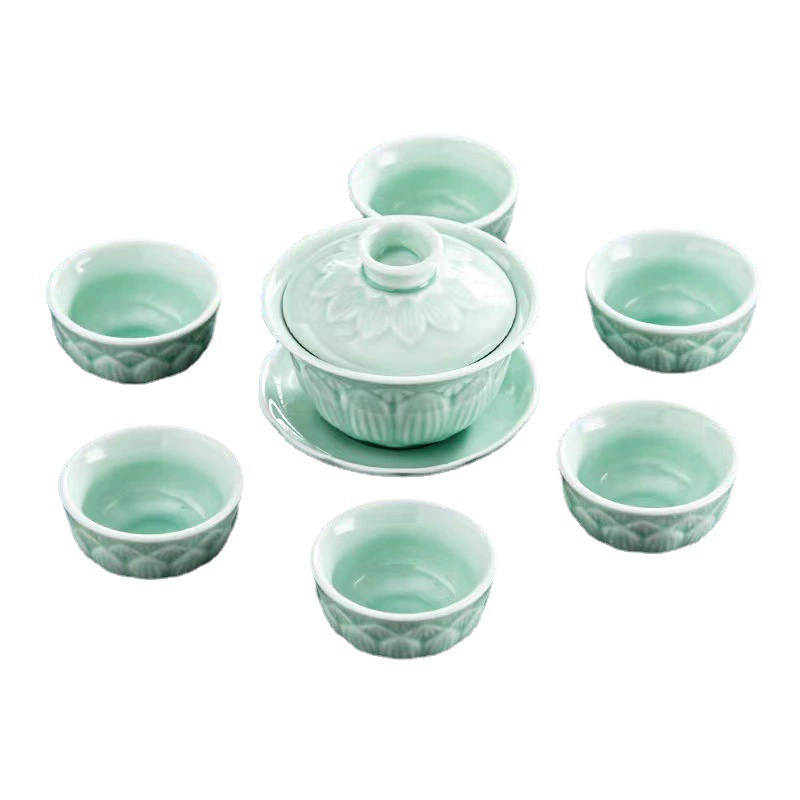Tea set, ceramic tea cup, gift box, simple and elegant design