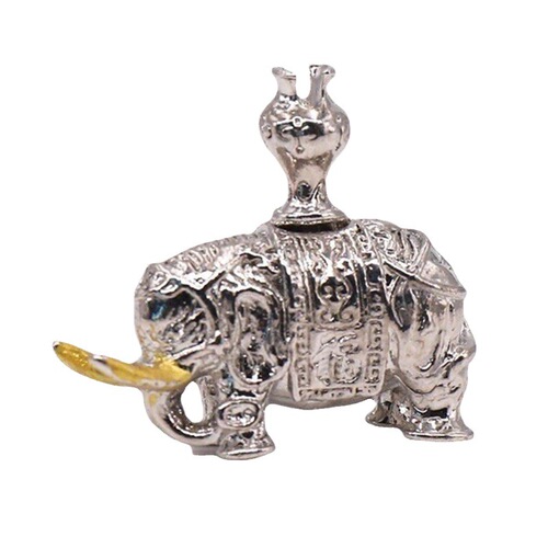 Incense burner, creative alloy elephant incense stick, crane stepping on lotus incense stick, portable incense holder, household mini wire incense burner
