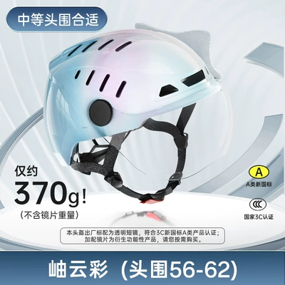 Motosiklet kaskı (dəbilqə) – Vehicle Helmet 3C Certified - xiuyuncai-l-middle-head-circumference-56-62cm-standard-transparent-short