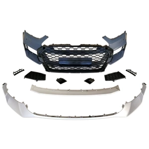 Suitable for Audi A5 models from 2017-2020, this is an RS5-style front bumper upgrade kit, including the front grille