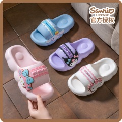三麗鷗夏季庫洛米兒童卡通拖鞋女童居家防滑一字拖涼拖美樂蒂拖鞋