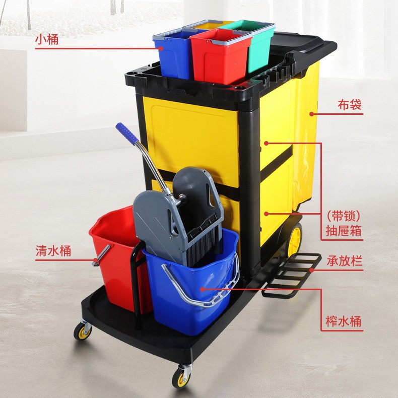 Baiyun limpio multipropósito limpio camión de artículos diversos con barril con cubierta con prensador de agua camión limpio camión limpio conjunto de camión limpio