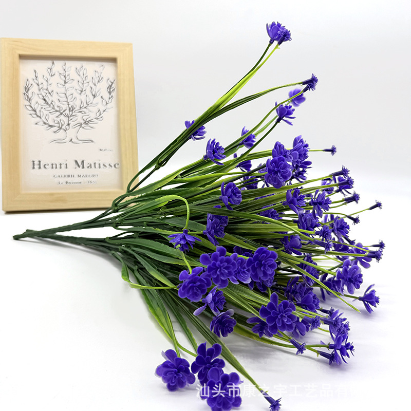 Flores artificiales de camelia de 7 ramas, resistentes a los UV – decoración para interiores, venta en Amazon, lote de fábrica.