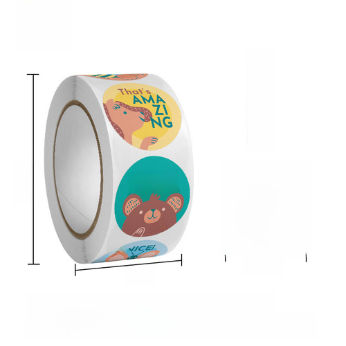 Bulk Children Sticker Reward Gift Sealing Label Animal Label Pressure Sensitive Thank You Sticker