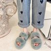 Autumn and winter of 2024 New Mao Mao Slipper Wear Ladies Slippers Women's Shoes SHOES cotton slippers