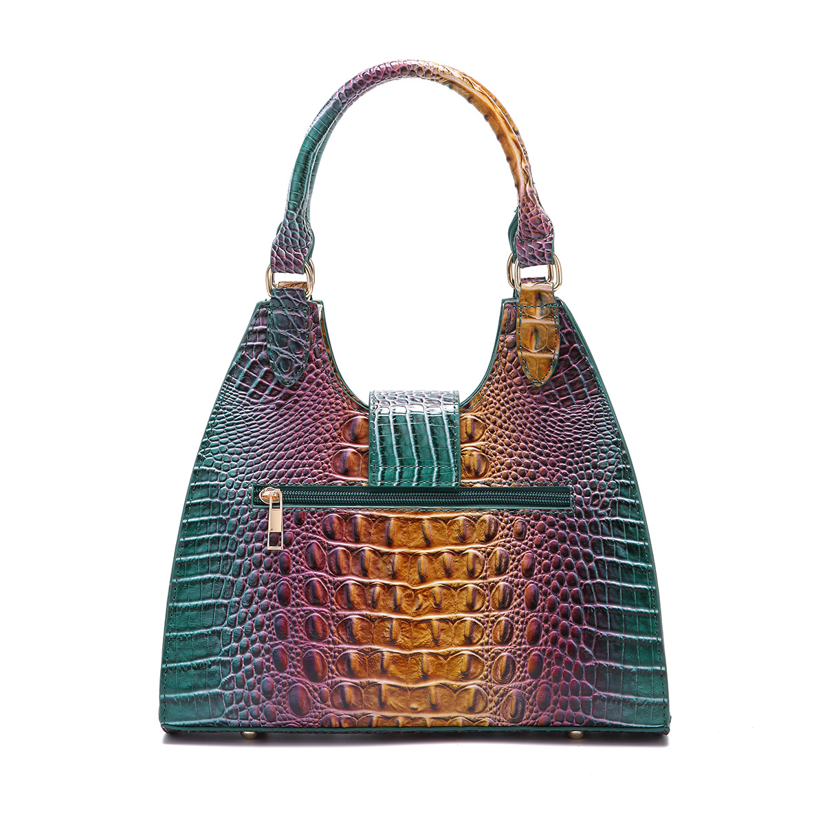 Women's Crossbody Bag Crocodile Pattern Fashionable Shoulder Bag_voghion.com