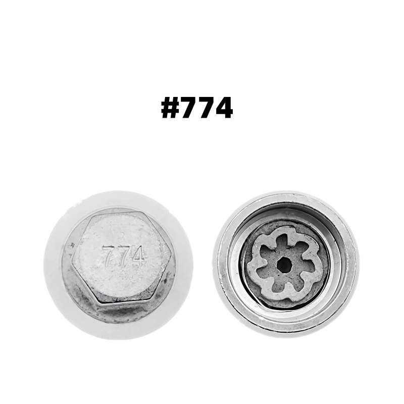 Applicable to Skoda # 761 - # 780 Car Tire Anti-Theft Screw Socket Tire Removal Tool Key