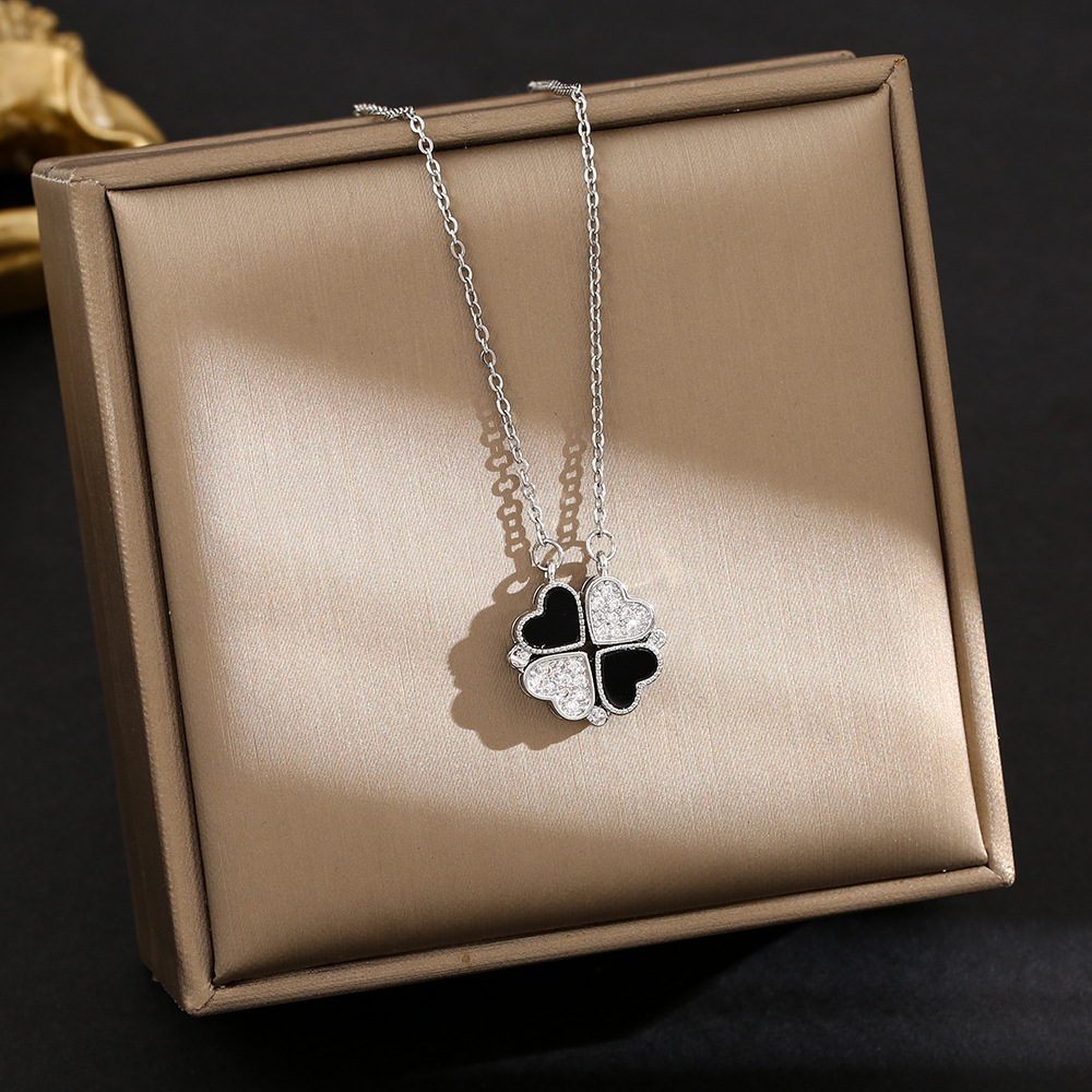 Women's accessories Diamond set simple temperament design sense trend necklace_voghion.com