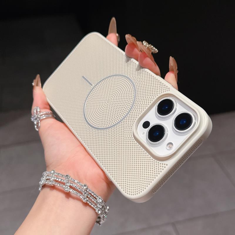 [피크 록 컬러 + 얇은 원형 자기 인력] 큰 구멍 - 벌집형 냉각 쉘