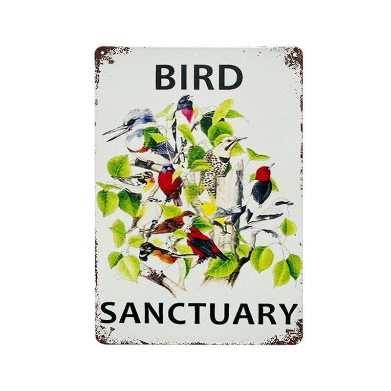 Pintura de hojalata pastoral Flor antigua retro Arte de hierro Pintura colgante pequeña Jardín al aire libre Balcón Decoración de pared Colgante transfronterizo