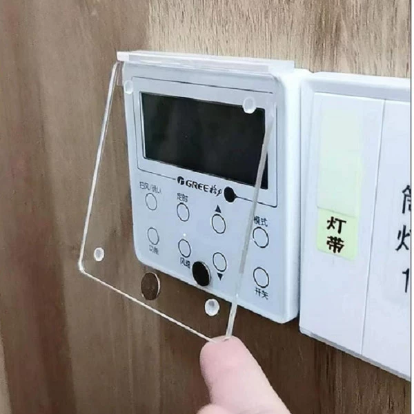 SI6K неперфорированная антипригарная настенная затененная Центральная панель кондиционирования воздуха Защитная крышка для защиты от неправильного использования сенсорного термостата