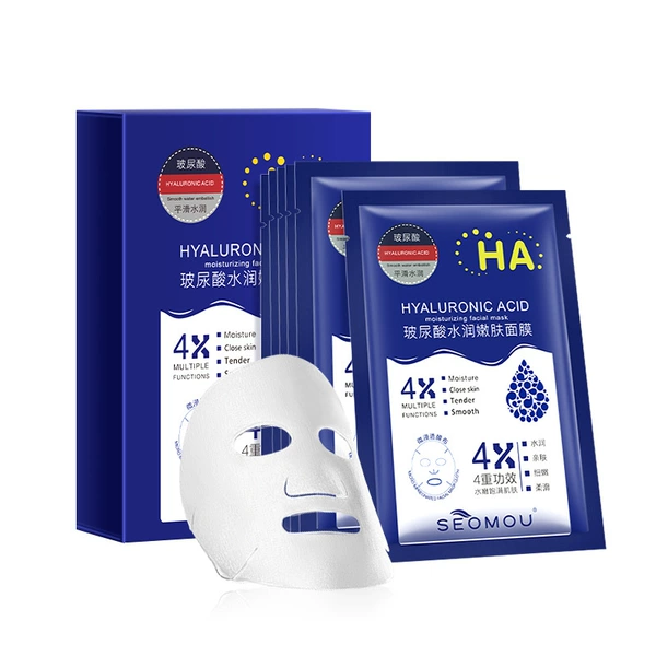 Face mask with hyaluronic acid, 5 pieces