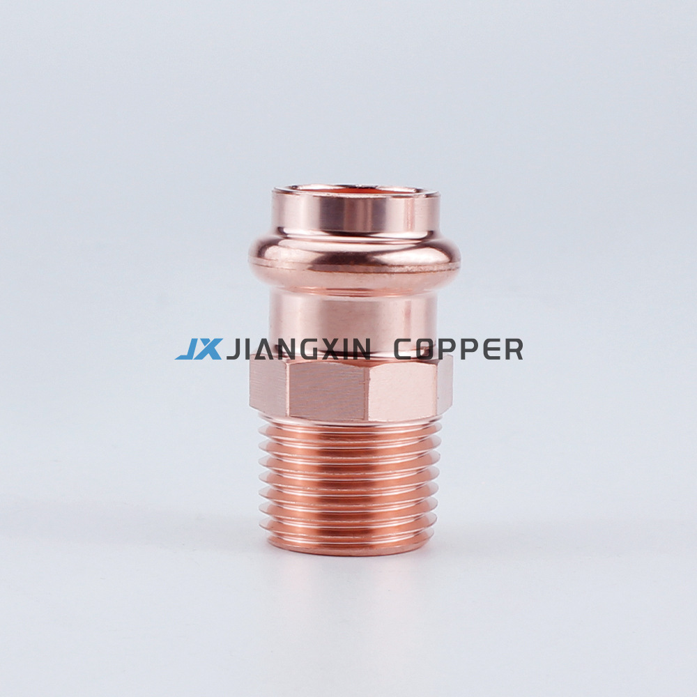 Cobre estándar estadounidense, accesorios de tubería de presión tipo V, tuberías de suministro de agua y juntas de calefacción, comercio exterior de EE. UU.