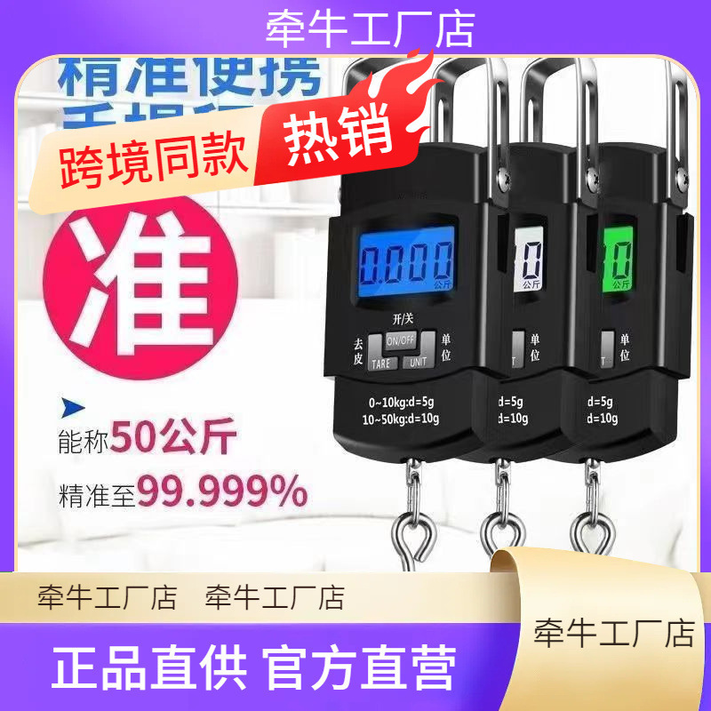 高精度手提电子秤家用弹簧小型便携式迷你称鱼器手拿小巧吊勾小称|undefined