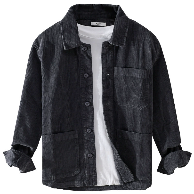 Autumn corduroy comfortable jacket for leisure, oversize
