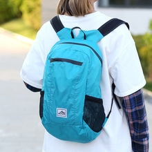 Outdoor foldable lightweight travel backpack sports skin bag with large capacity, foldable backpack, cross-border bestseller