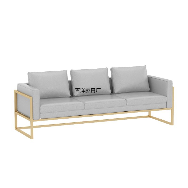 Nórdico Bar Bar Sofá Lounge Casual Sofá Comercial Sofá de cuero Mesa de té Mesa de comedor