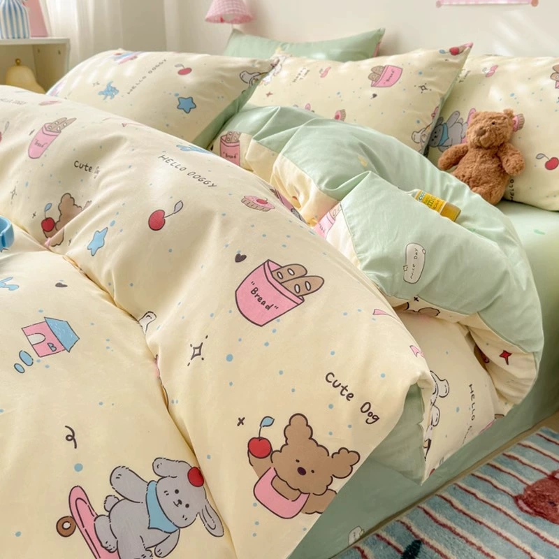 Мультяшное хлопковое одеяло для девочек 150x200x230 стеганое одеяло хлопковое одноместное общежитие 1,5 стеганое одеяло