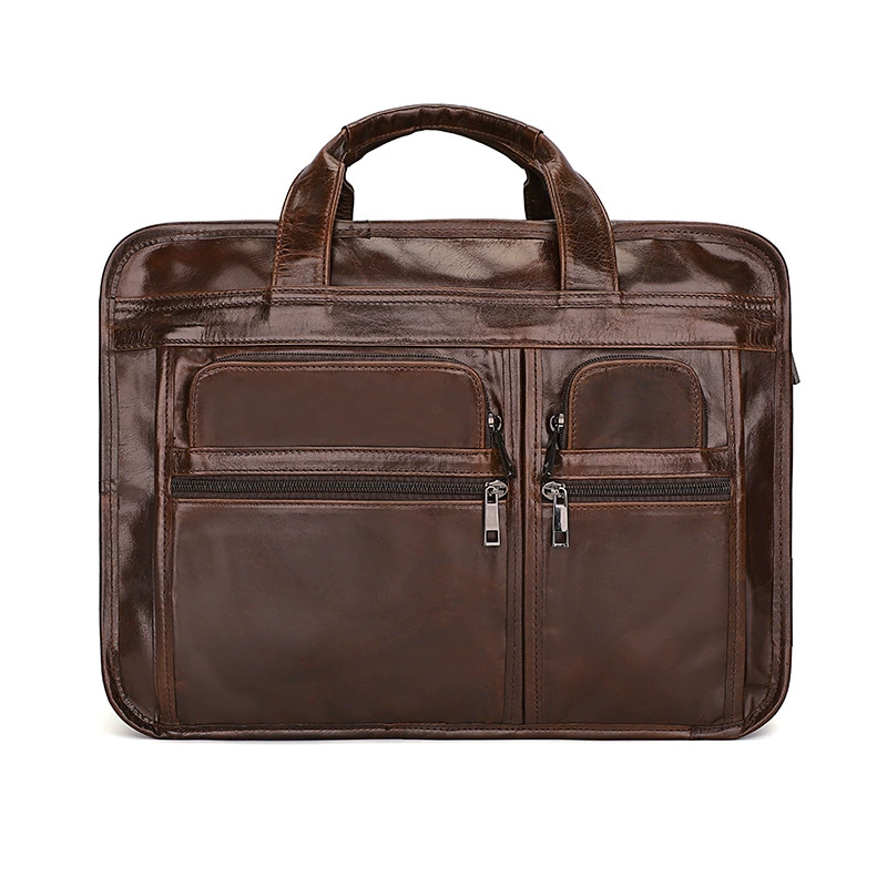 Shoulder Laptop Bag J.M.D Retro European Style, genuine leather, 39.5×15.5×30 cm