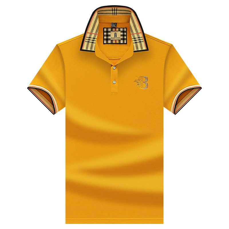 Summer silk polo for leisure, oversize