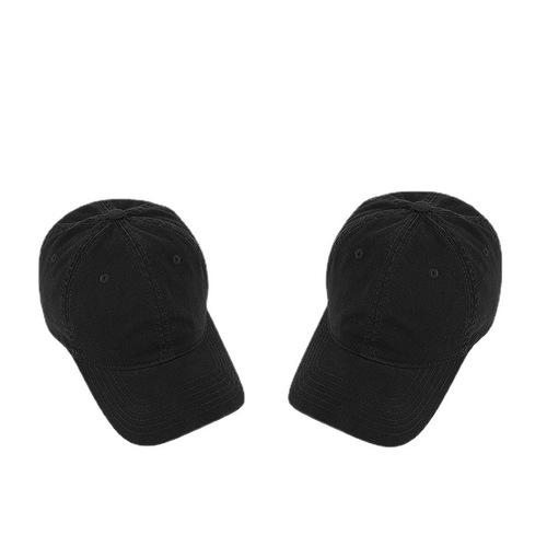 Cross-border baseball cap men's trendy brand solid color peaked cap autumn and winter large head circumference peaked cap ins trend high quality cap