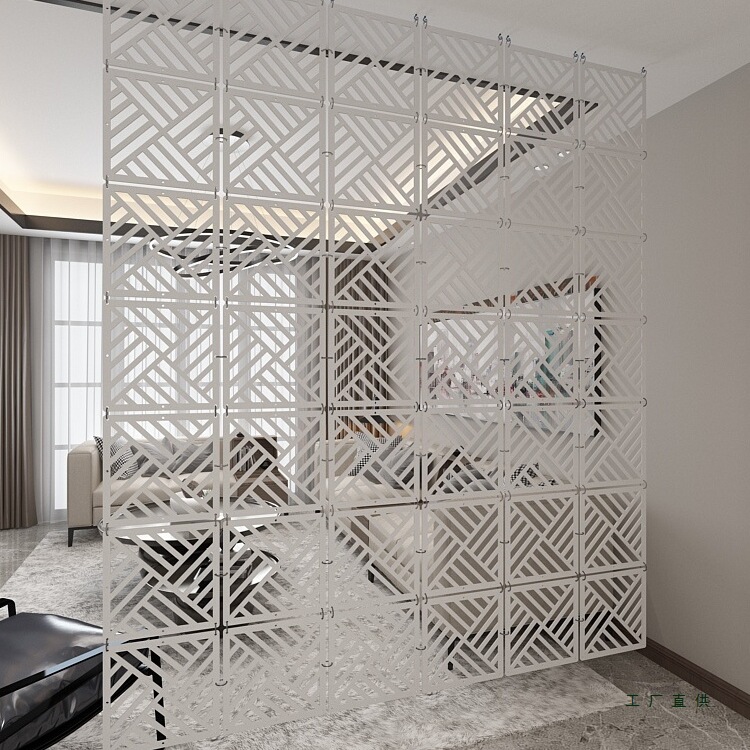 Screen Curtain Living Room Partition Wall Hanging Decoration Small Apartment Bedroom Blocking Simple Soft Curtain Folding Entrance