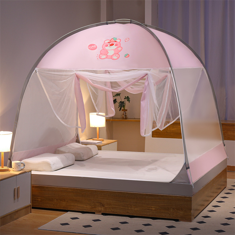 2024 nueva malla de cifrado mayor tela de polvo libre de instalación yurta mosquitera