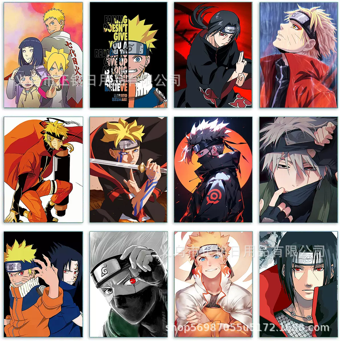 DIY外贸新款钻石画圆钻满钻火影忍者钻石绣装饰画 速卖通亚马逊热