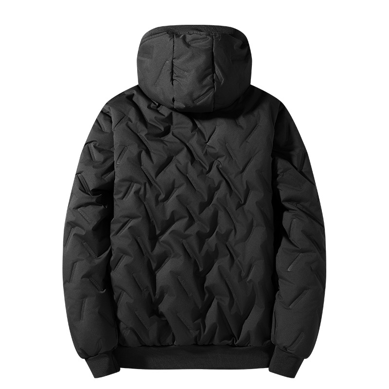 Popular Winter Men's Fleece Thickened Stand-up Collar Jacket Lamb Fleece Cotton Clothes Jacket Business Gift_voghion.com