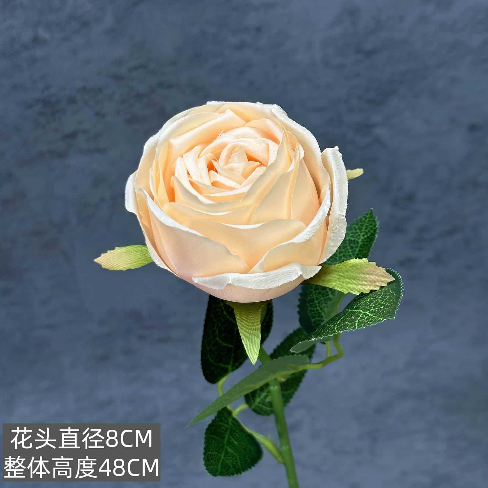 Flor de rosa simulada franela de una sola mano cascada de rosas flor simulada boda decoración del hogar decoración flor falsa al por mayor