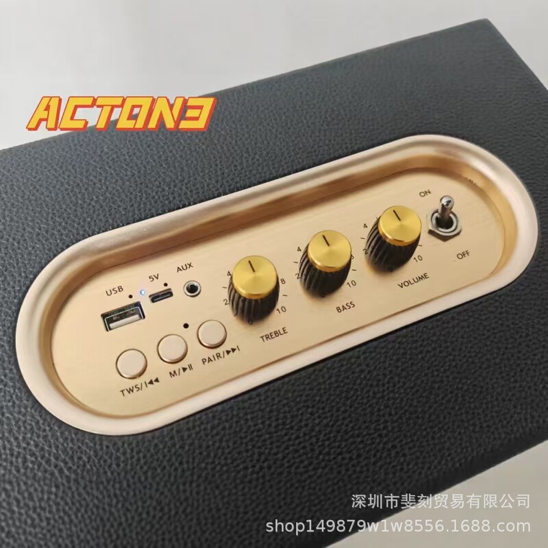 外国貿易越境 Acton3 マレーシアワイヤレス Bluetooth オーディオマッドスプーン A3 木製ホームデスクトップレトロ M18 スピーカー|undefined