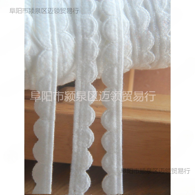 수제 DIY 의류 액세서리/일 싱글 레이스 자수 폴리 에스테르 수용성 부드러운 자수 레이스 1CM