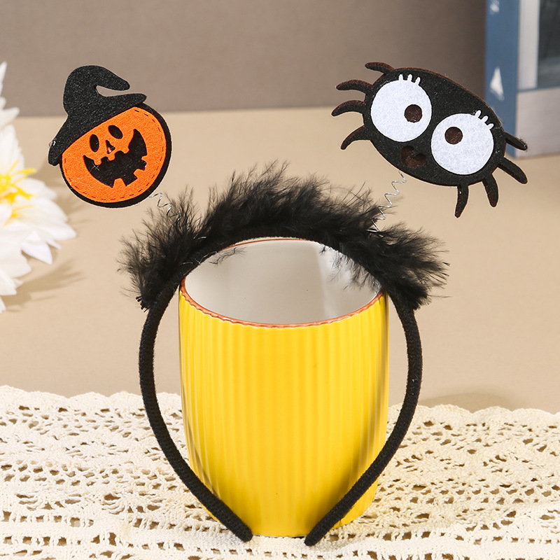 Halloween 2024 nueva decoración de banda de cabello fiesta cosplay cráneo extraña cabeza banda props