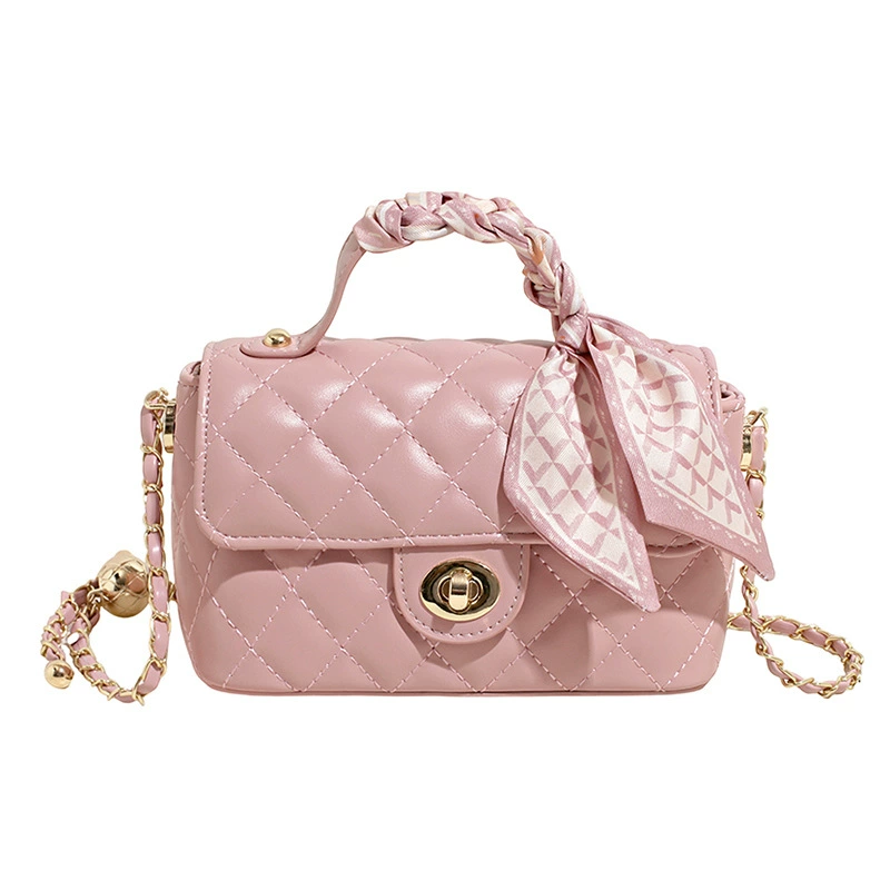 Маленькая сумка, плечовая сумка, сумка через плечо, стиль Chanel, высокая класса, сумка с цепочкой