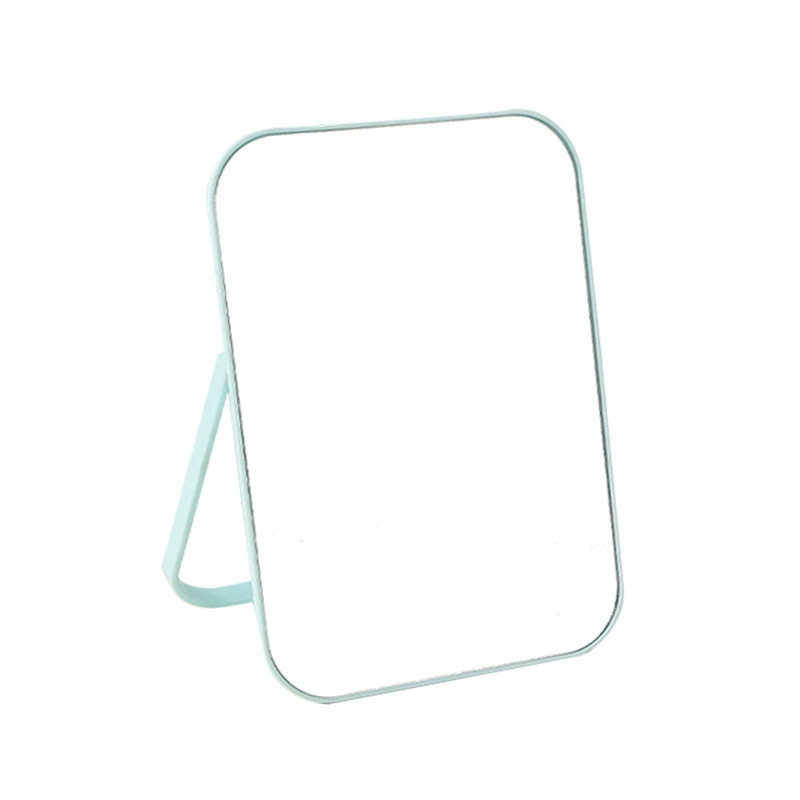Espejo de escritorio rectangular para estudiantes portátiles dormitorio de escritorio de doble propósito espejo de maquillaje plegable HD espejo de escritorio espejo de escritorio