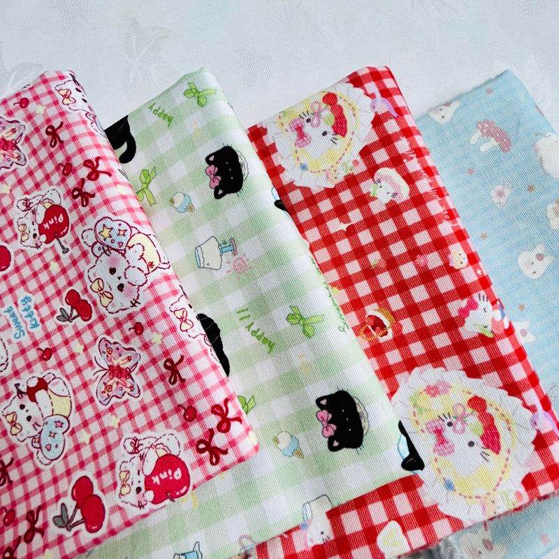 チェック柄コットンバランキャンバス 1.5m 幅 1.0m 価格バッグジャケットベスト手作り DIY 生地|undefined